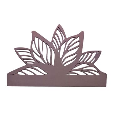 Floral Design Raw MDF Wooden Headboard - King XL