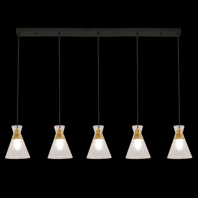 230v 40W E27 Cleopatra Glass Pendant on a Bar