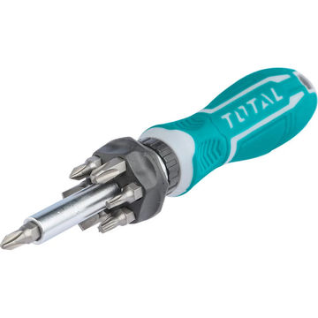 Total Tools Screwdriver Set Ratchet 8Pcs