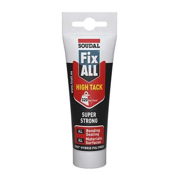 SOUDAL Fix ALL High Tack Super Strong Flexible Adhesive White 125ml