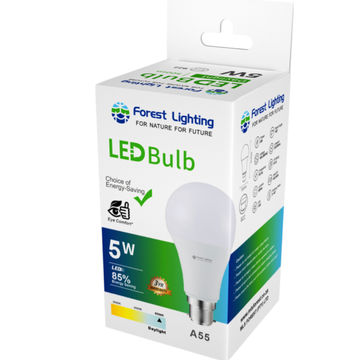 1* Forest Lighting LED A60 Bulb-5W-B22- Daylight-3Yrs Warranty(30000 Hrs)
