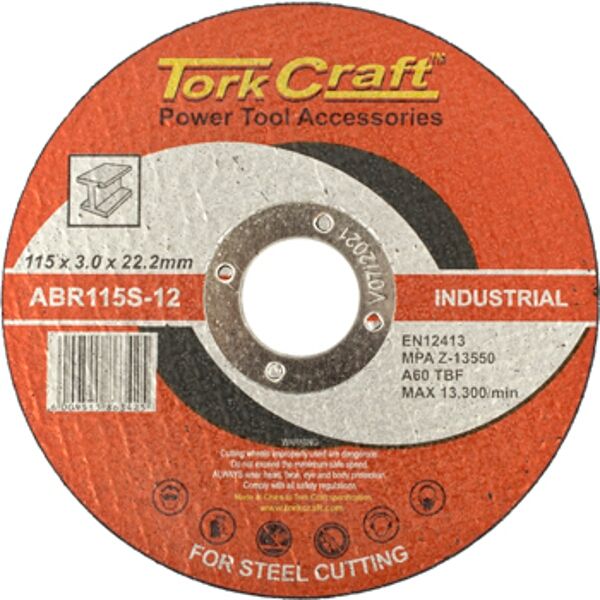 Cutting Disc Industrial Metal 115 X 3.0 X 22.2 Mm