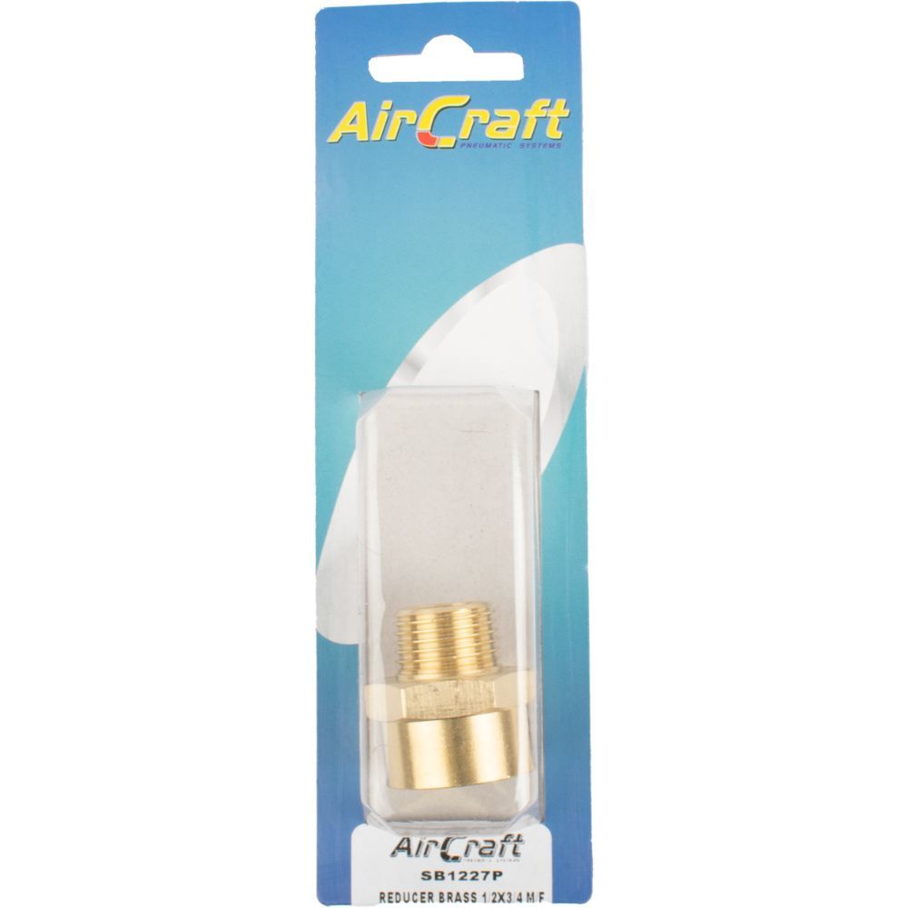 Aircraft - Reducer Brass 1/2 x 3/4 M/F 1 Piece Pack