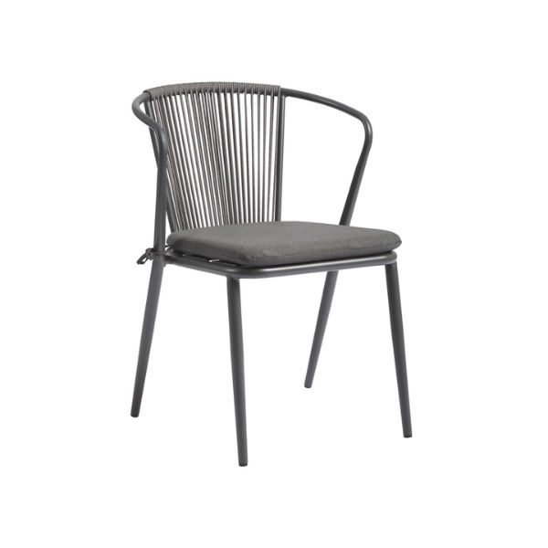 Chair Crazy Kendal Chair AluminiumRope - Charcoal