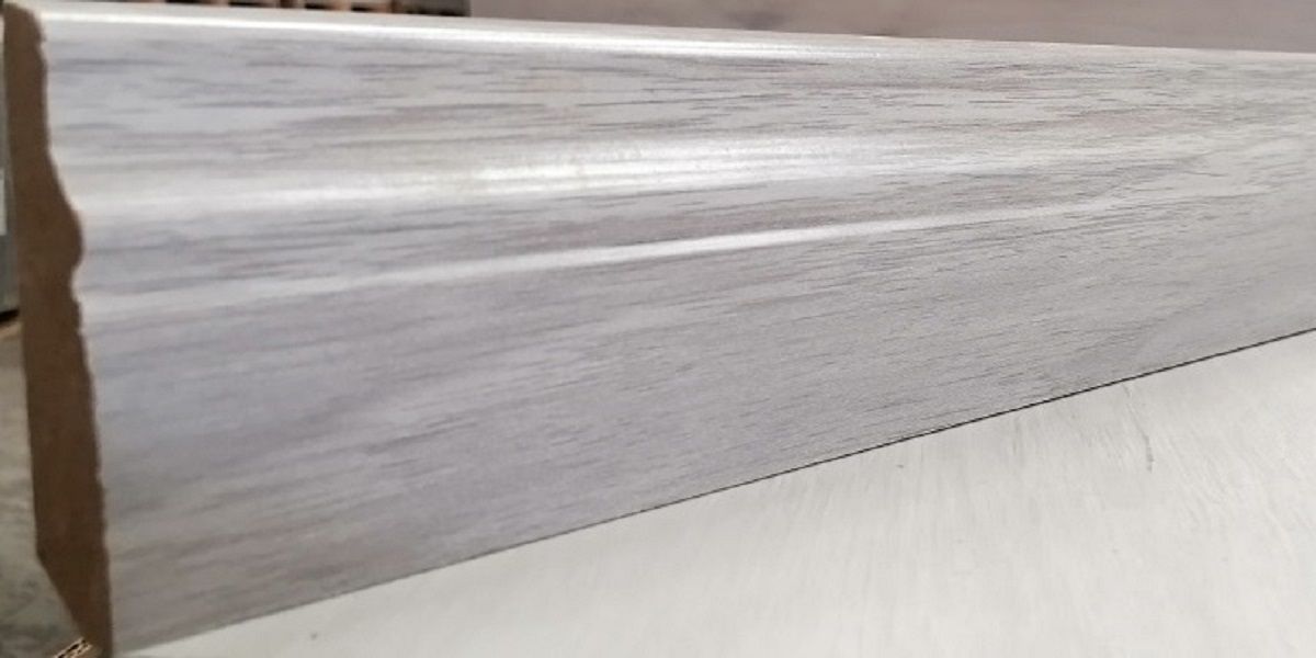 Skirting Pearl Oak MDF Gloss Finnish 80mm x 14mm x 2400mm