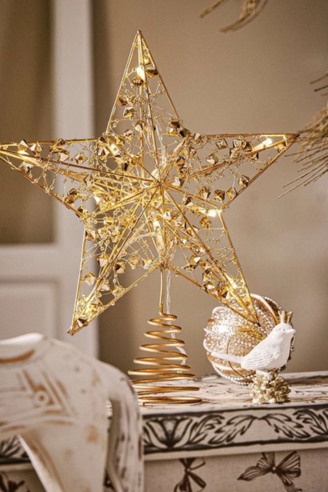 LED Star Tree Topper Light-Up Christmas Tree Topper Decoration