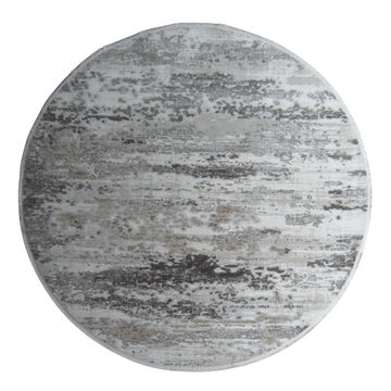 BK Carpets & Rugs – Modern Abstract Round Rug – Beige ,Brown & Cream - 2m x 2m