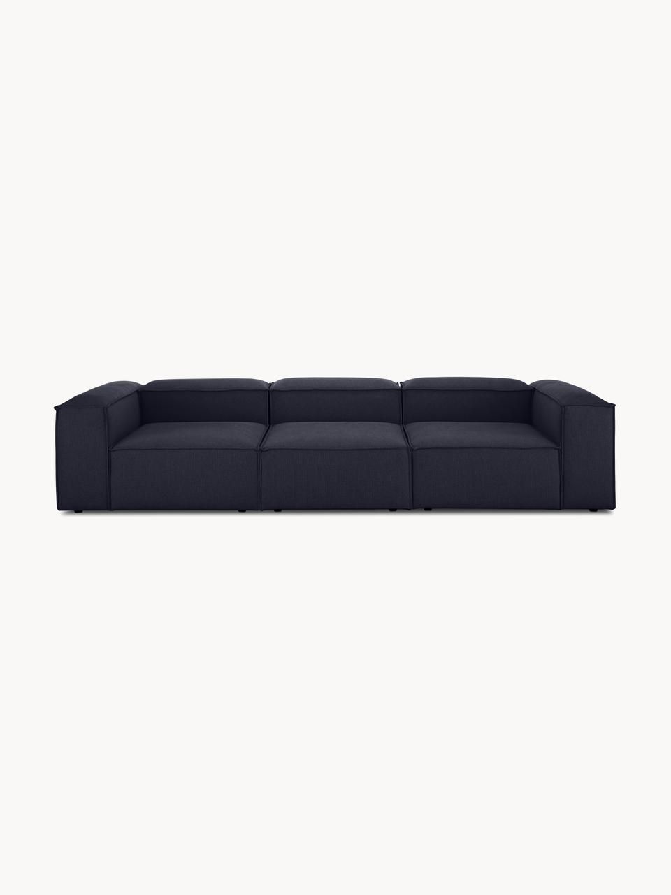 Teddy-George - Nina Couch with Ottoman - Black linen
