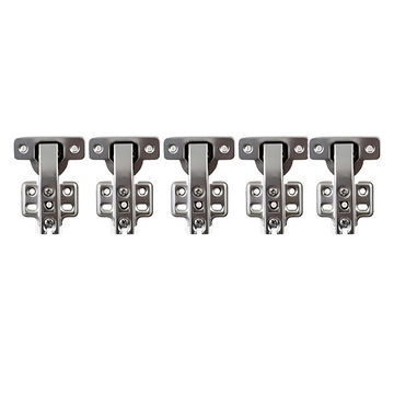 ROCO 90 Degree Blind Corner 4 Hole Base Plate Cupboard Hinge ( 5 Pack )