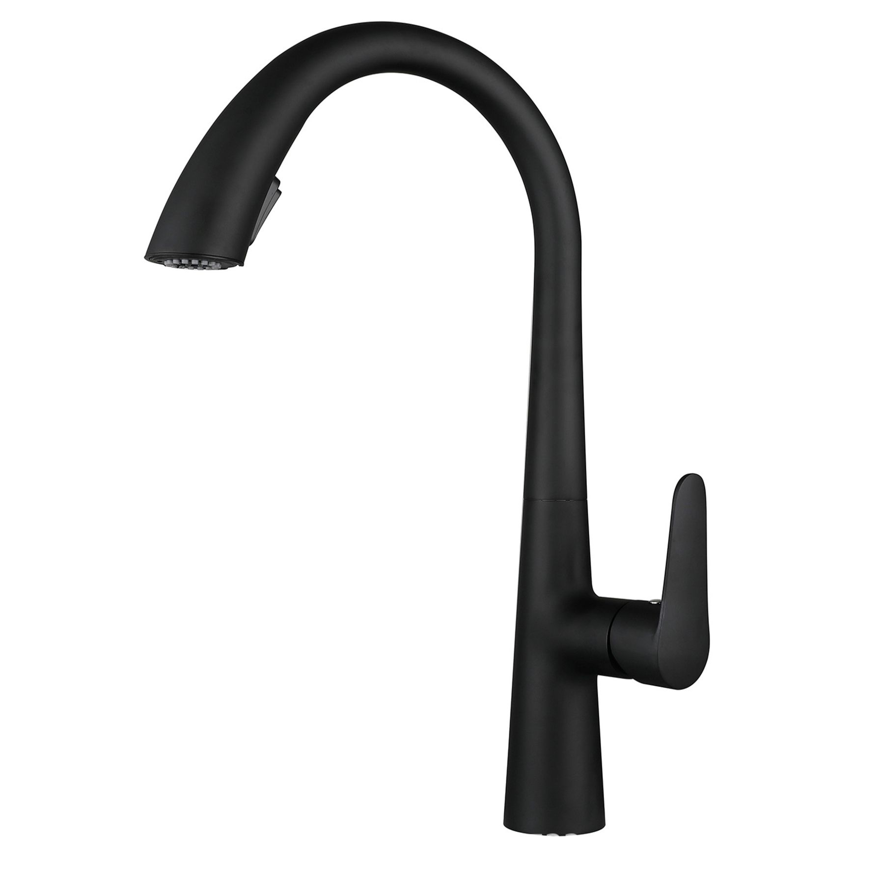 Black Kitchen Sink Tap with Pull Out Spray Fixture 0929B