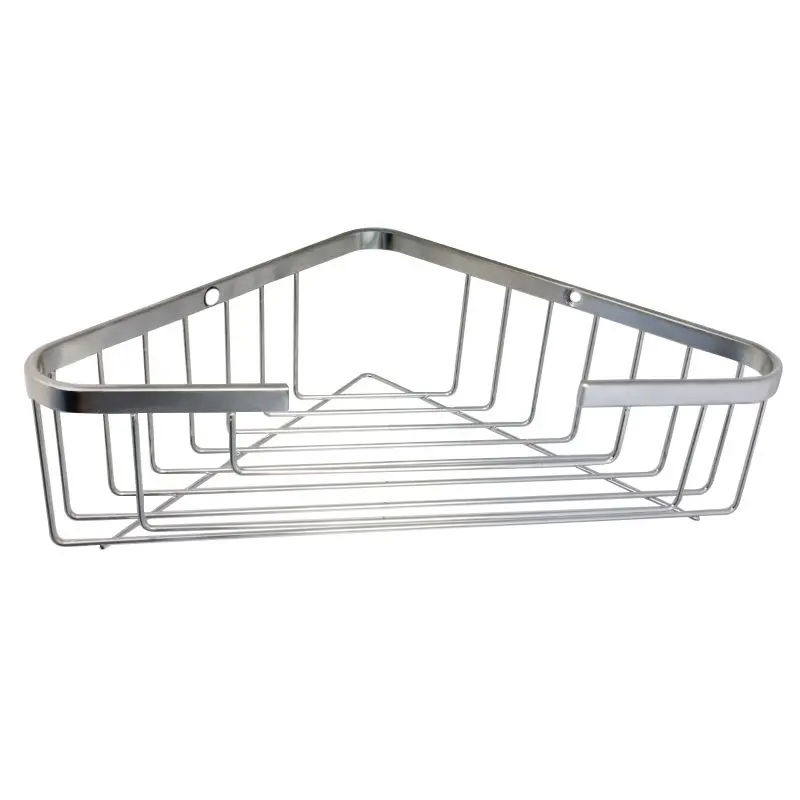 Woodly Corner Shelf, Stainless Steel