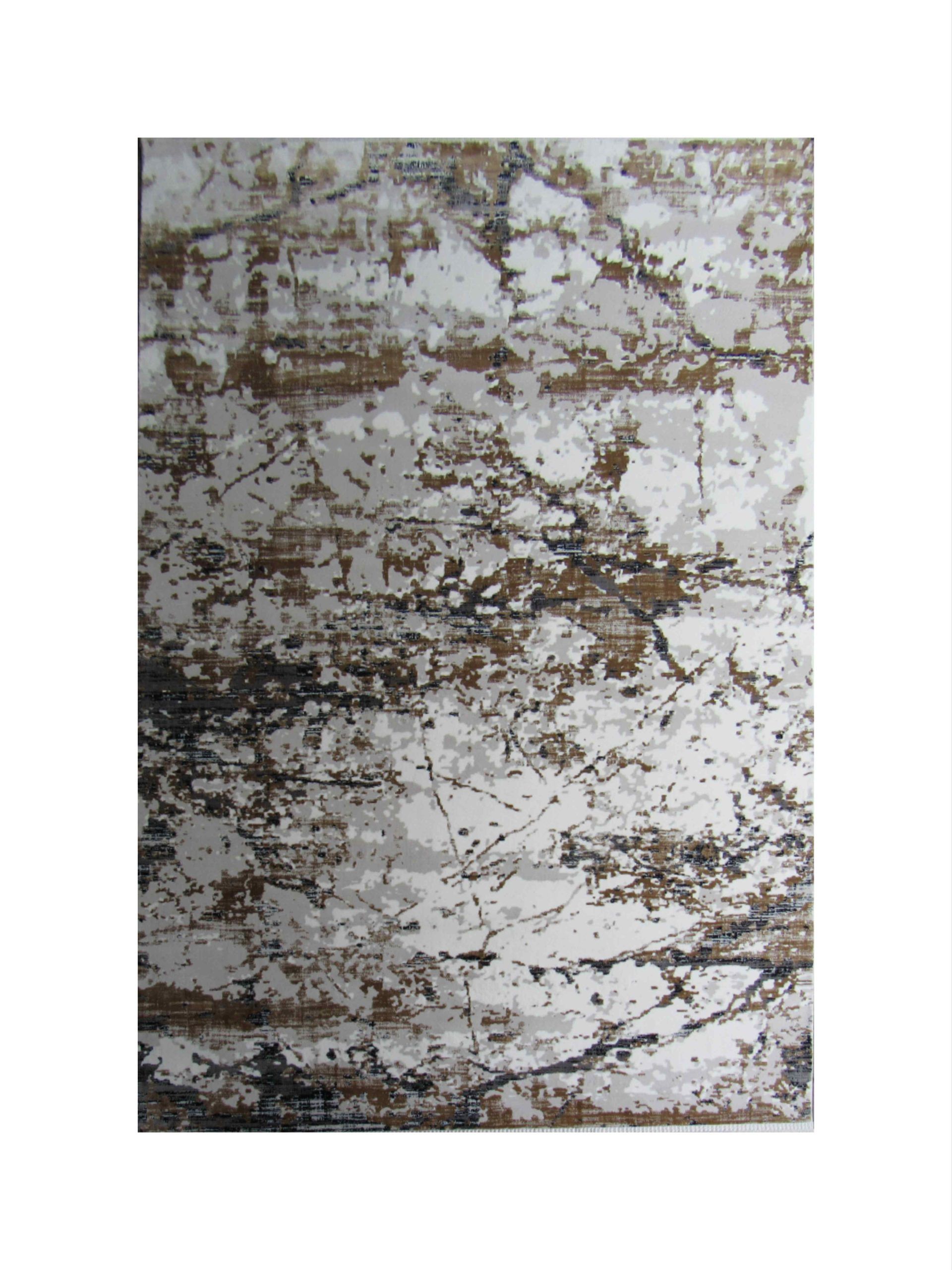 BK Carpets & Rugs -  Modern Contemporary  Area Rug –  2m x 2,9m - rown , White & Black