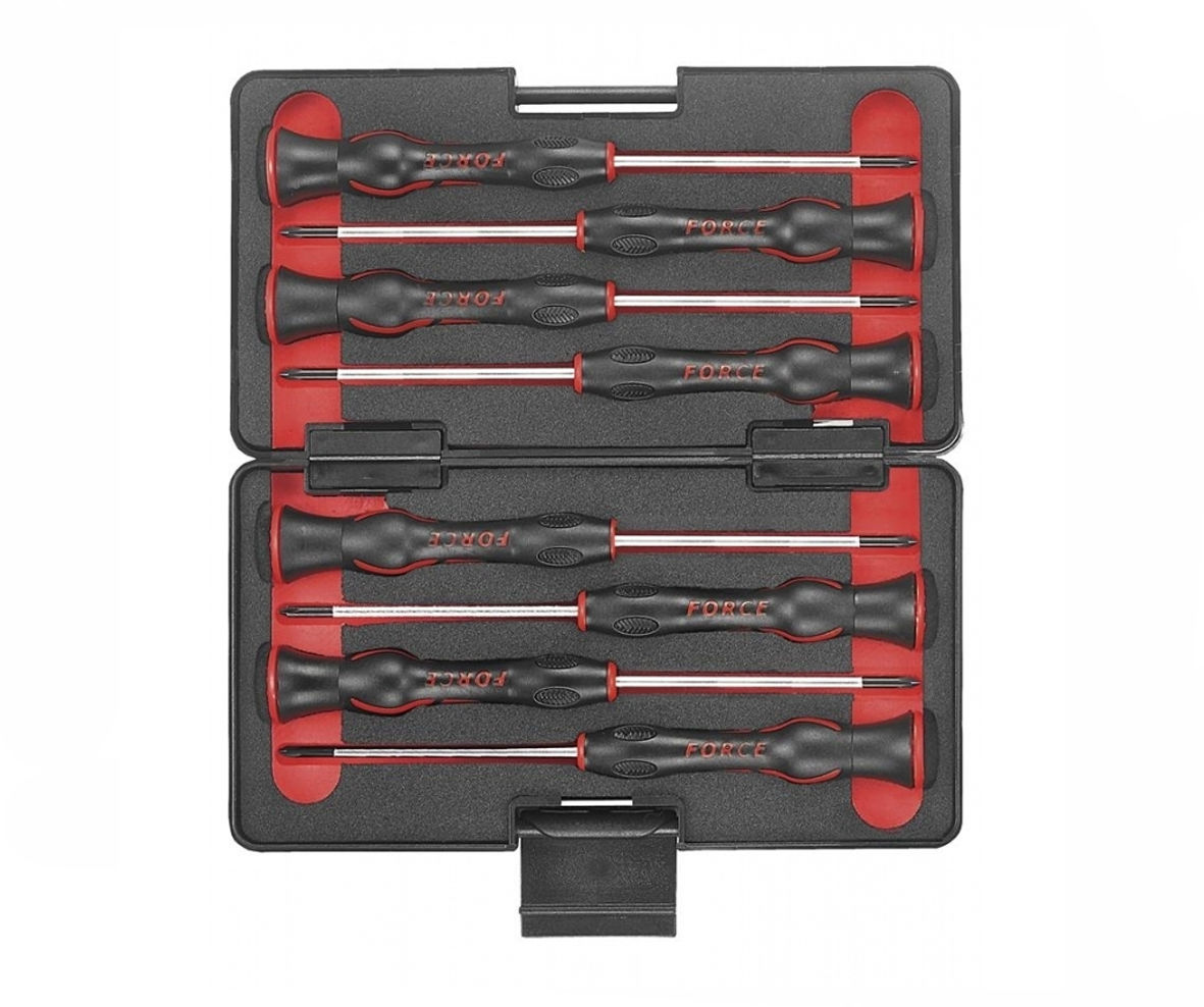 Force - 8 Piece Jewellers Screwdriver Set 5Xslot; 2Xph