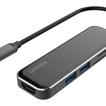 Unitek Usb3.1 Type-C 2-Port Usb Hub With 4K 30Hz Hdmi And Card Reader (D1028A)