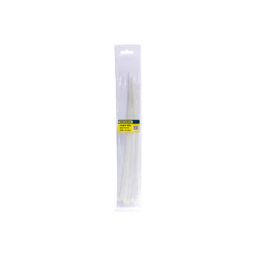 Dejuca - Cable Ties - Natural - 300mm X 4.7mm - 10/pkt - 8 Pack