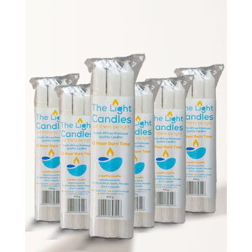 White Candles 6x6 packets