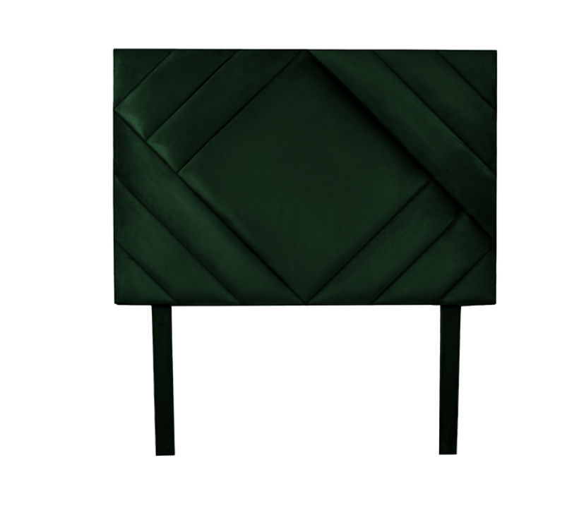 Bryndis Diagonal Panel Headboard Emerald Green Double