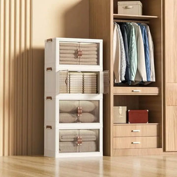 4 Layer Stackable Storage Box Organisers