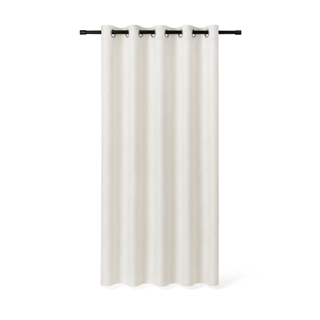 Danny Home Cozy Style Blackout Window Curtain 130cm - White