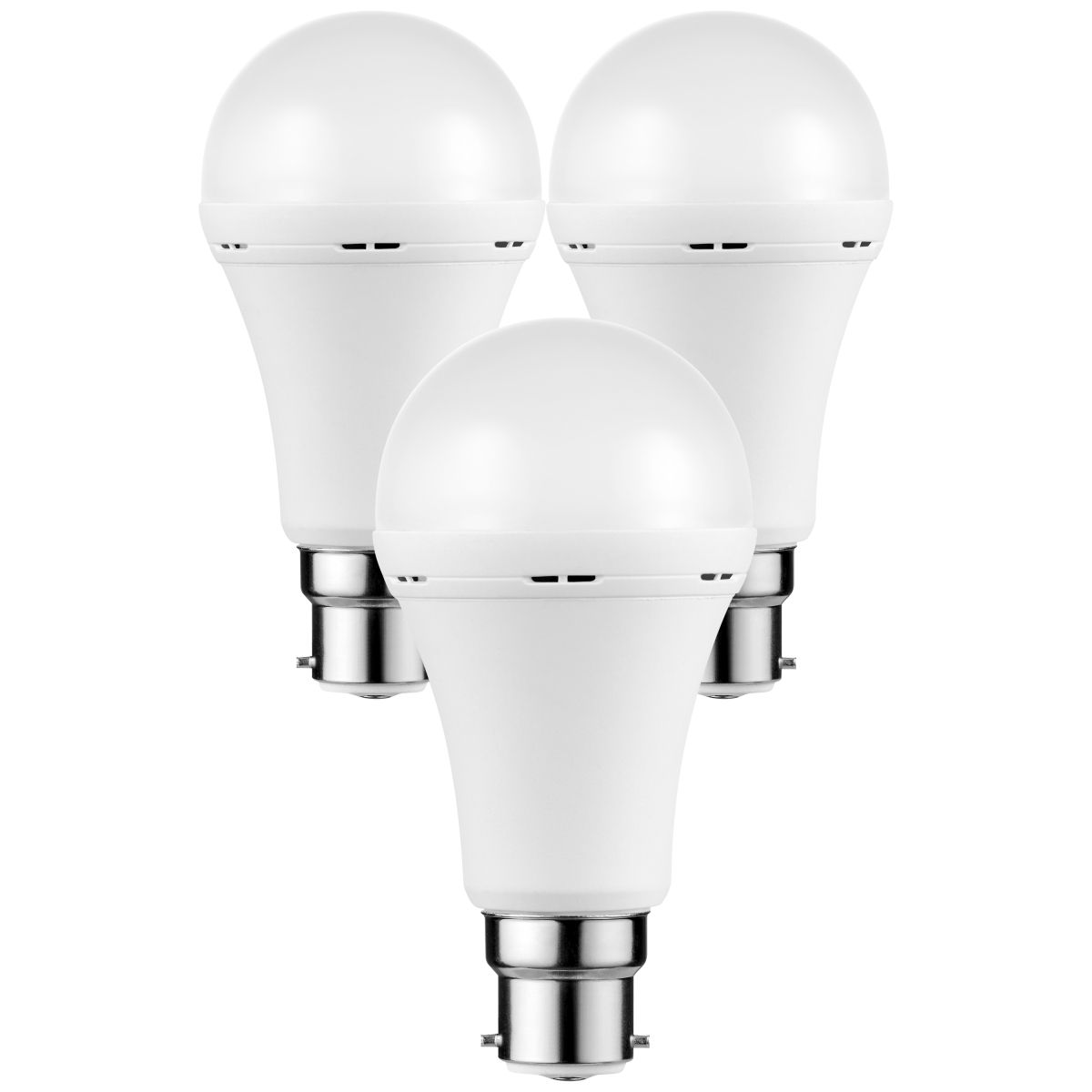 Switched LED 5W Light Bulbs Rechargeable | 3 Pack | Auto Dimmable | B22 - Warm White