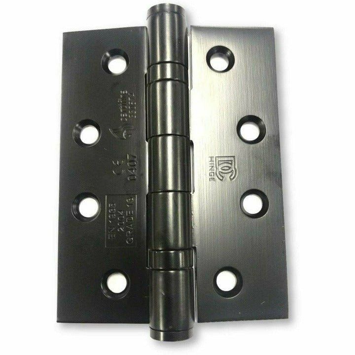 Black Door Hinges - 100 X 75mm - Ball Bearing
