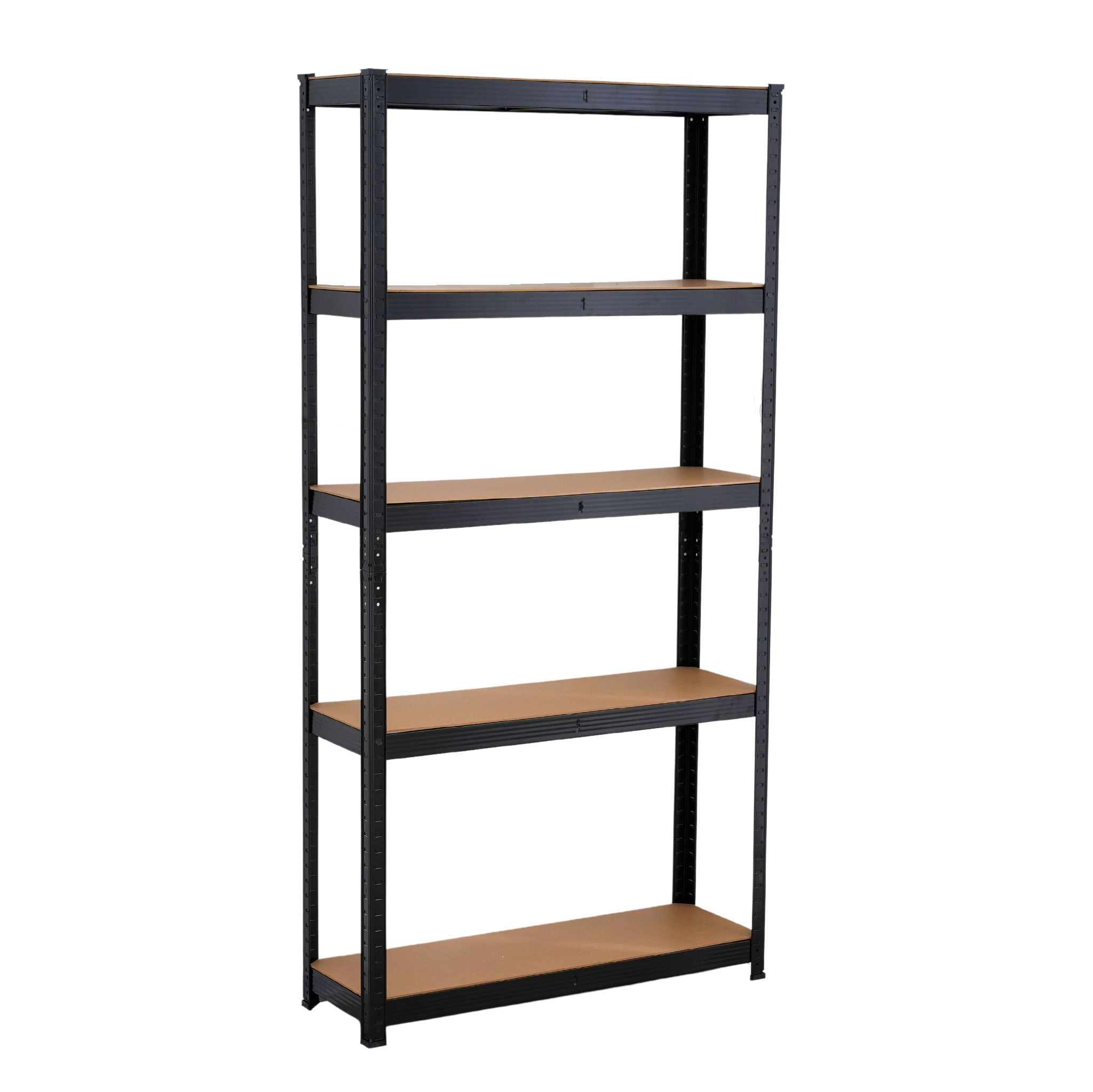 Infinity Homeware - 5 Tier Shelving Unit - (BLACK) 90 x 30 x 180cm