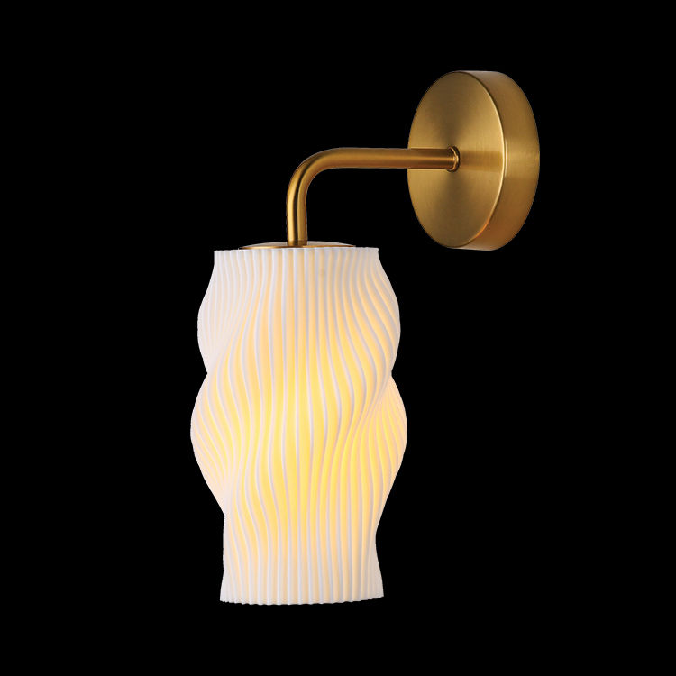230v 4W LED E27 Dahlia 3D Printed Recycled Wall Light