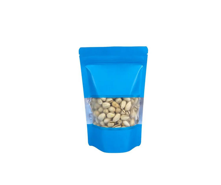 50 Standup Holographic Food Multi Purpose Storage Bags - 15x22 Blue