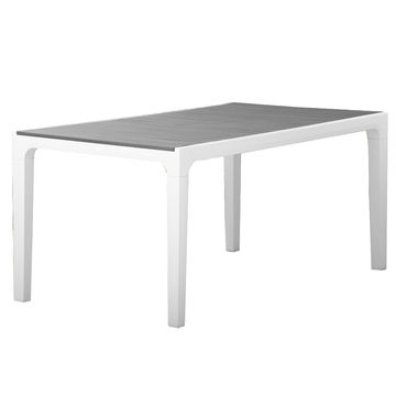 Keter Harmony 6-Seater Dining Table - Grey/White