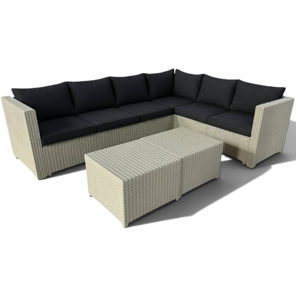 Shayd - Santorini 6 Seater Rattan Outdoor Patio Set