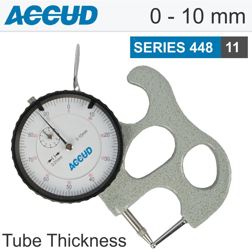TUBE THICKNESS GAUGE 10MM 0.02MM ACCURACYURACY 0.01MM GRADIATED