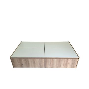 Modena Three-Quarter Bed Base with Storage - Sahara