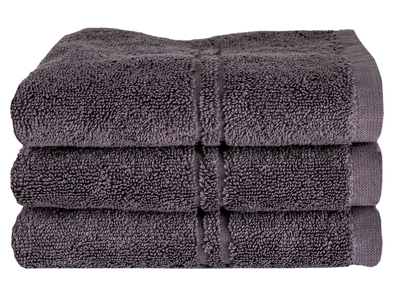 Bunty's Hotel Collection 600GSM 30x50cms Guest Towel - 03 Pc Pack - Pavement