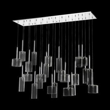 230v 2W LED G4 Bi-Pin Rectangular Glass Cluster