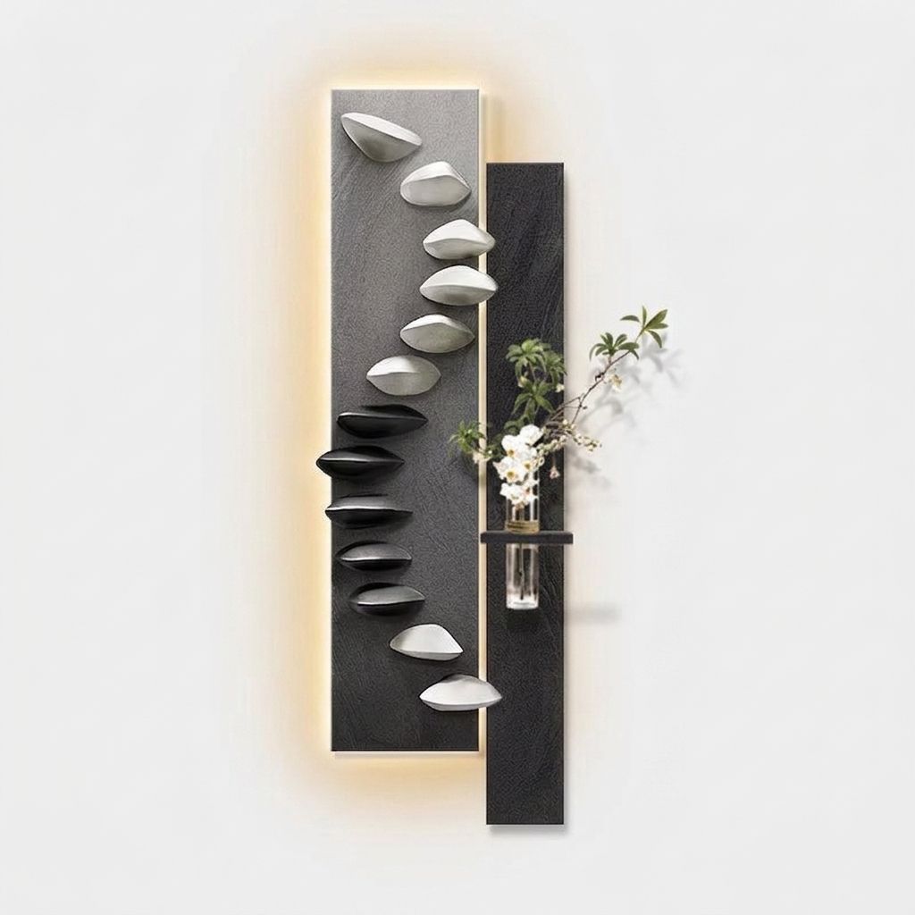 Modern Abstract Figural Cloud Floor Lamp- Black