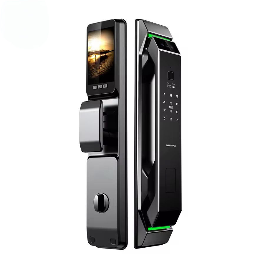 Smart WiFi Door Lock, Rechargeable Password Fingerprint Combination Lock, Equipped with A Door Viewer Camera, Support 3D Face Recognition Fingerprint for Apartment Home Hotel