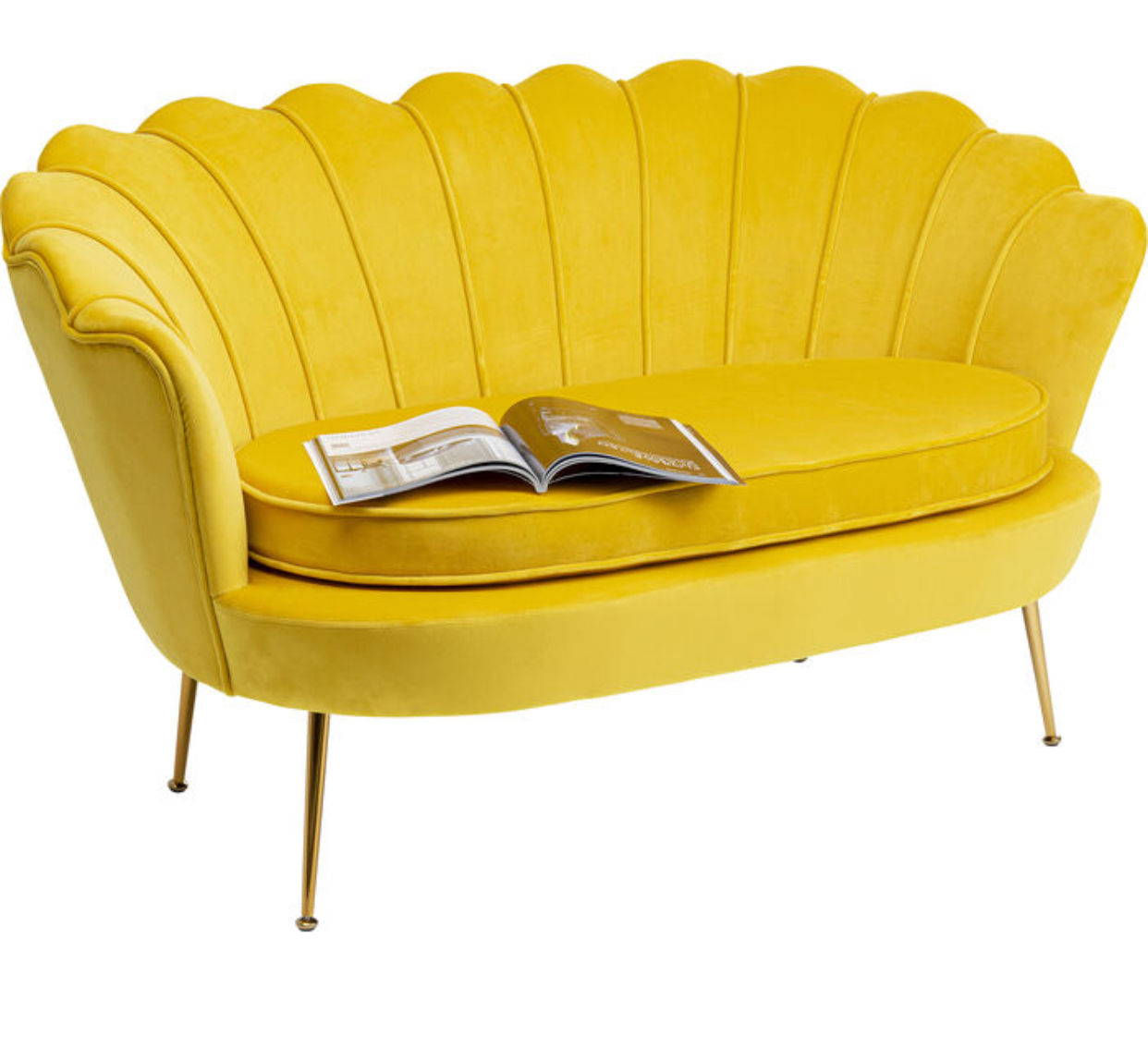 IG Furn - Sunshine Velvet Tulip Sofa