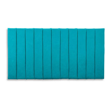 Tracy Panel Velvet Headboard - Blue - Double