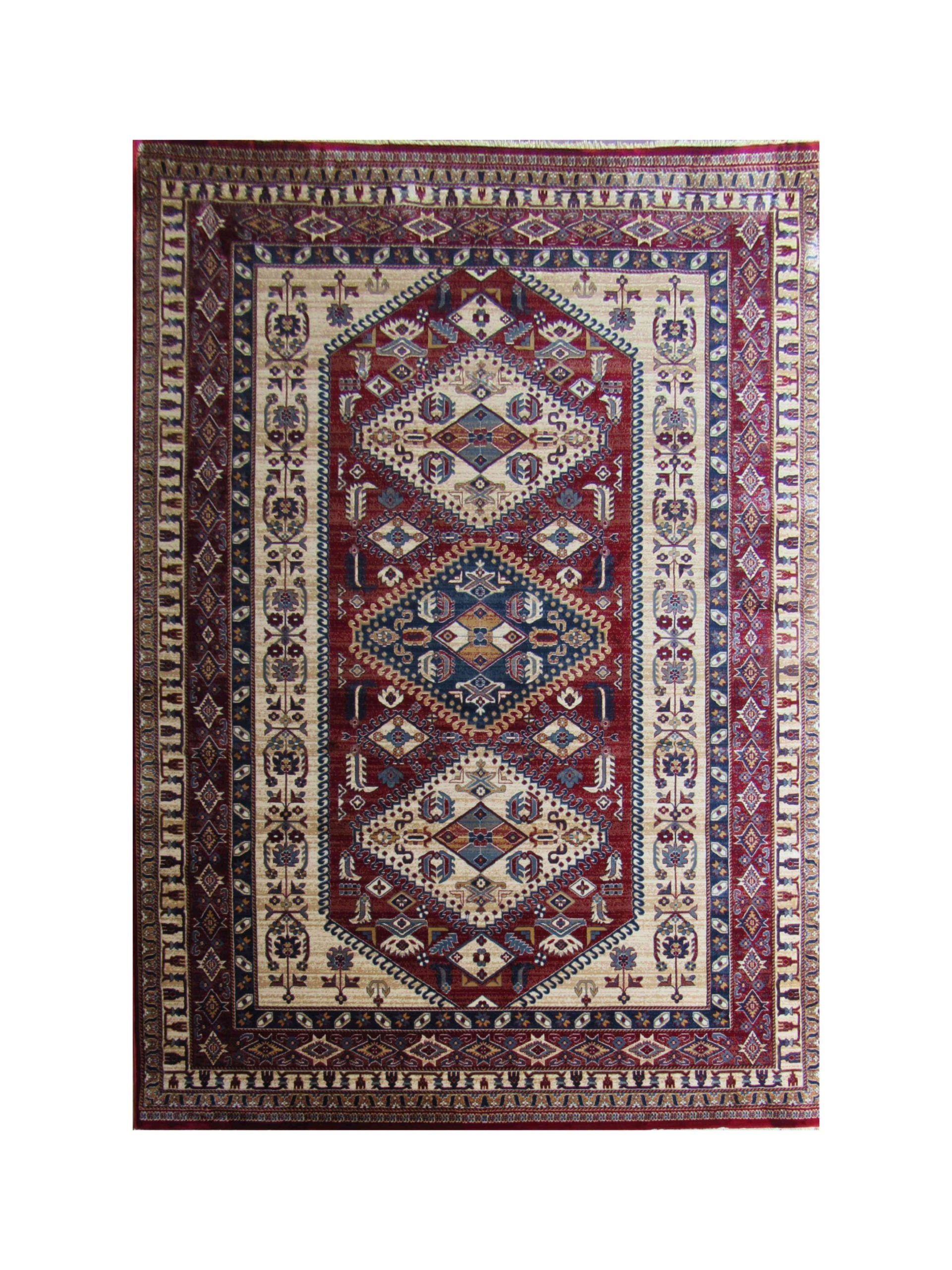 BK Carpets & Rugs – Persian Inspired Kazac Rug –  Red - Beige  - 2m x 2,9m