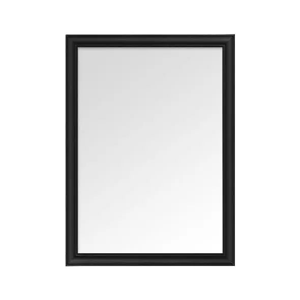 Woodly Mirror, Black, 600mm x 400mm