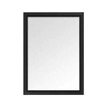 Woodly Mirror, Black, 600mm x 400mm