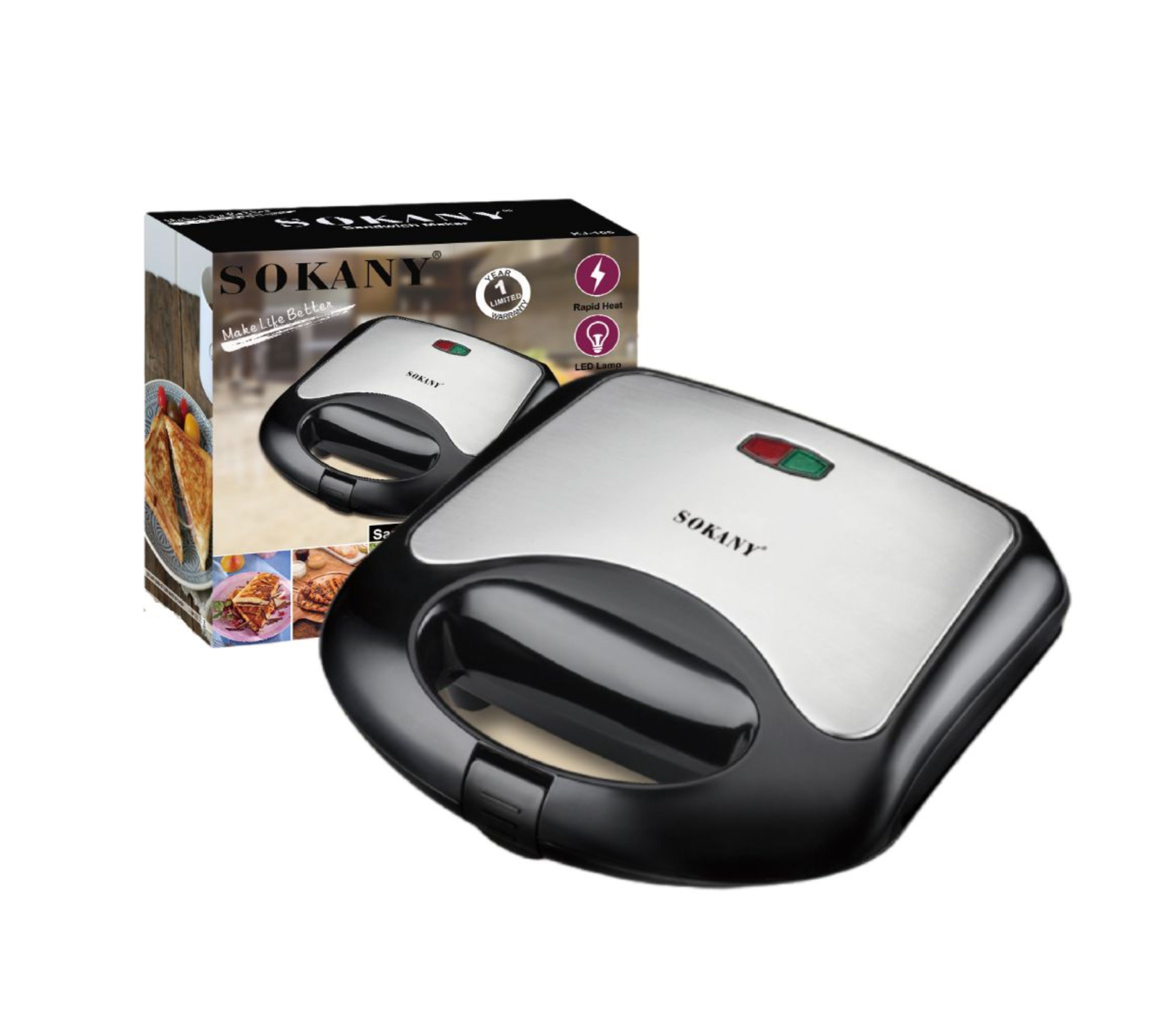 Sokany 2 slice sandwich maker
