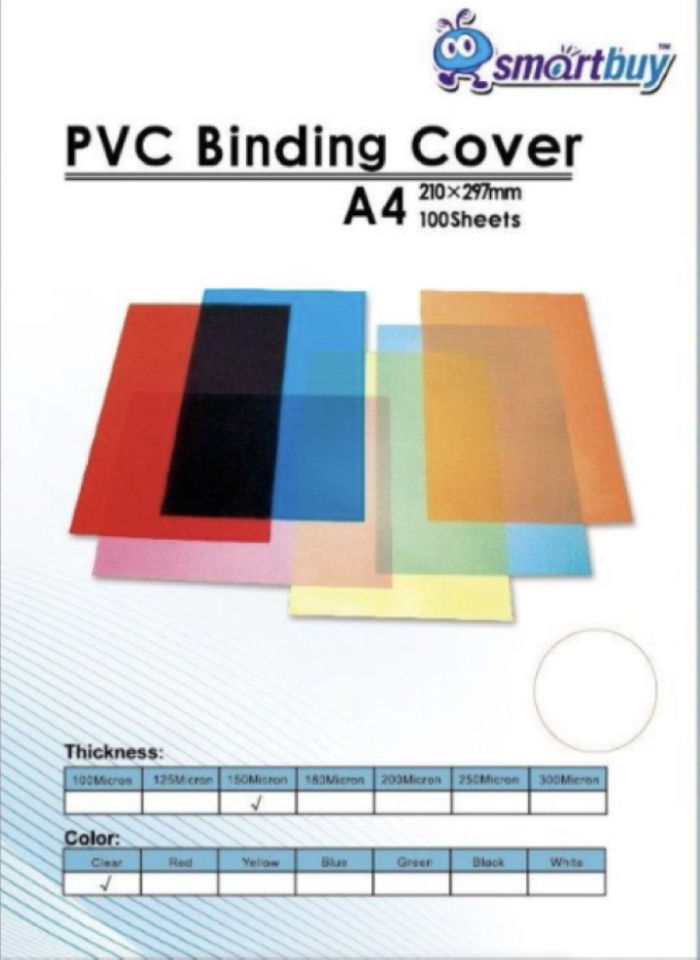 A4 Binding Cover 150 micron - 100 pack