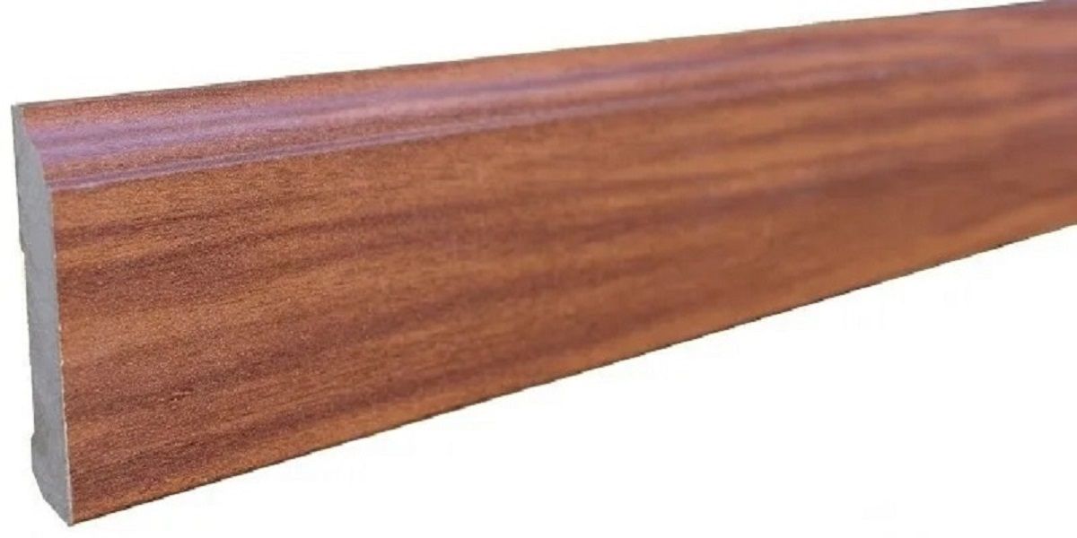 Skirting Mahogany MDF Wrapped 80mm x 14mm x 2400mm