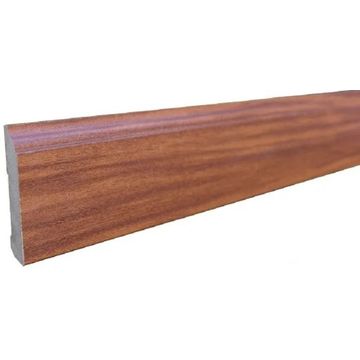 Skirting Mahogany MDF Wrapped 80mm x 14mm x 2400mm