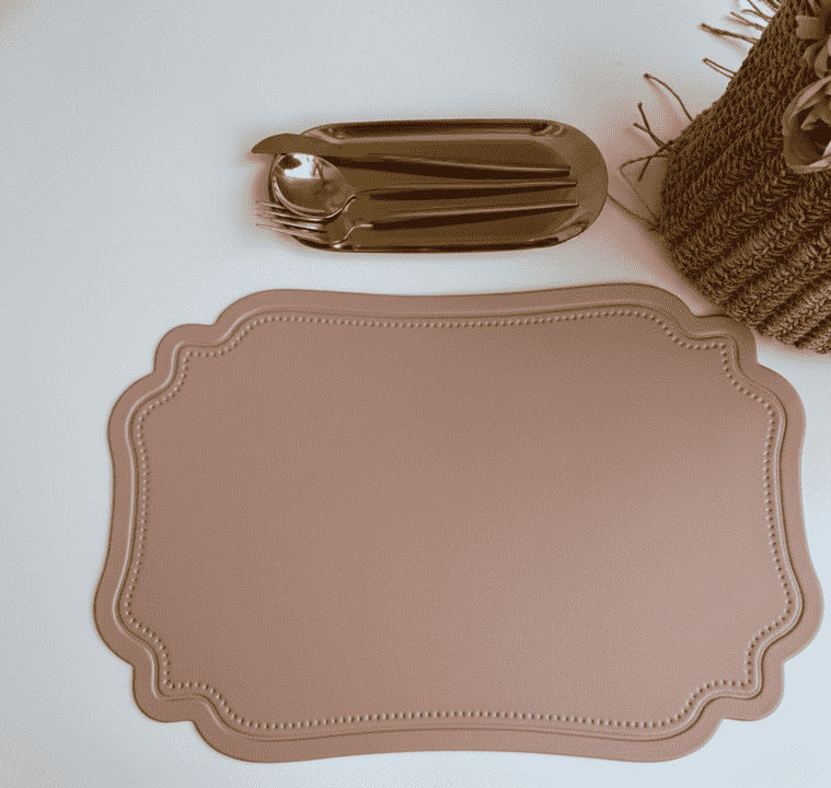 Set of 4 Nordic Faux Leather (PU) Placemats