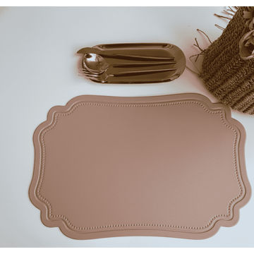 Set of 4 Nordic Faux Leather (PU) Placemats