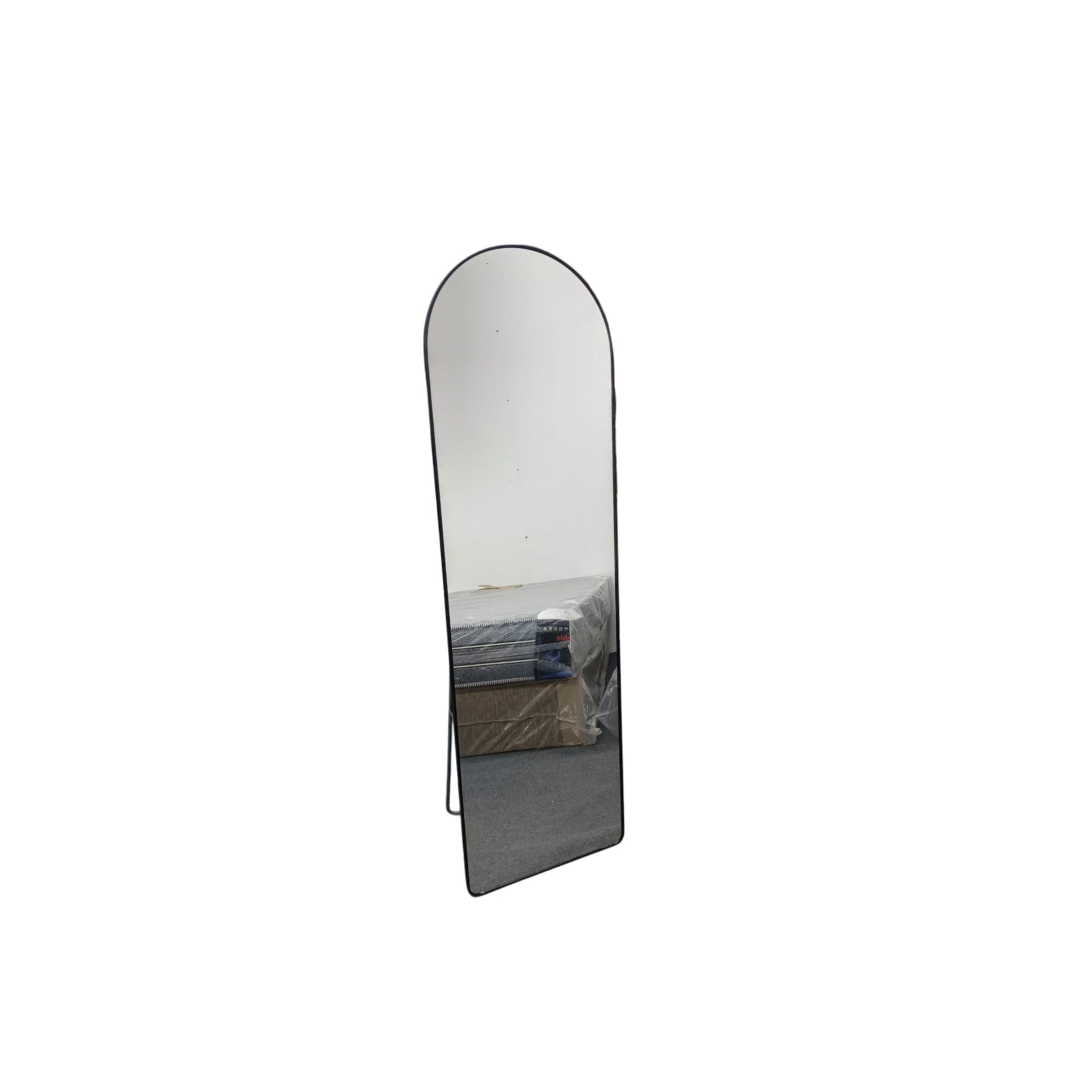 Freestanding or Wall Mounted Arch Mirror Black