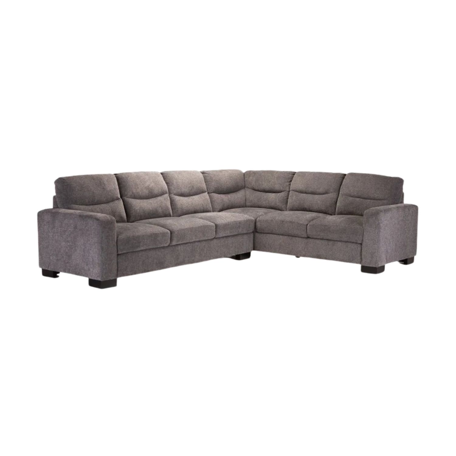 Grey Paris Fabric Sectional Sofa for Living Room
