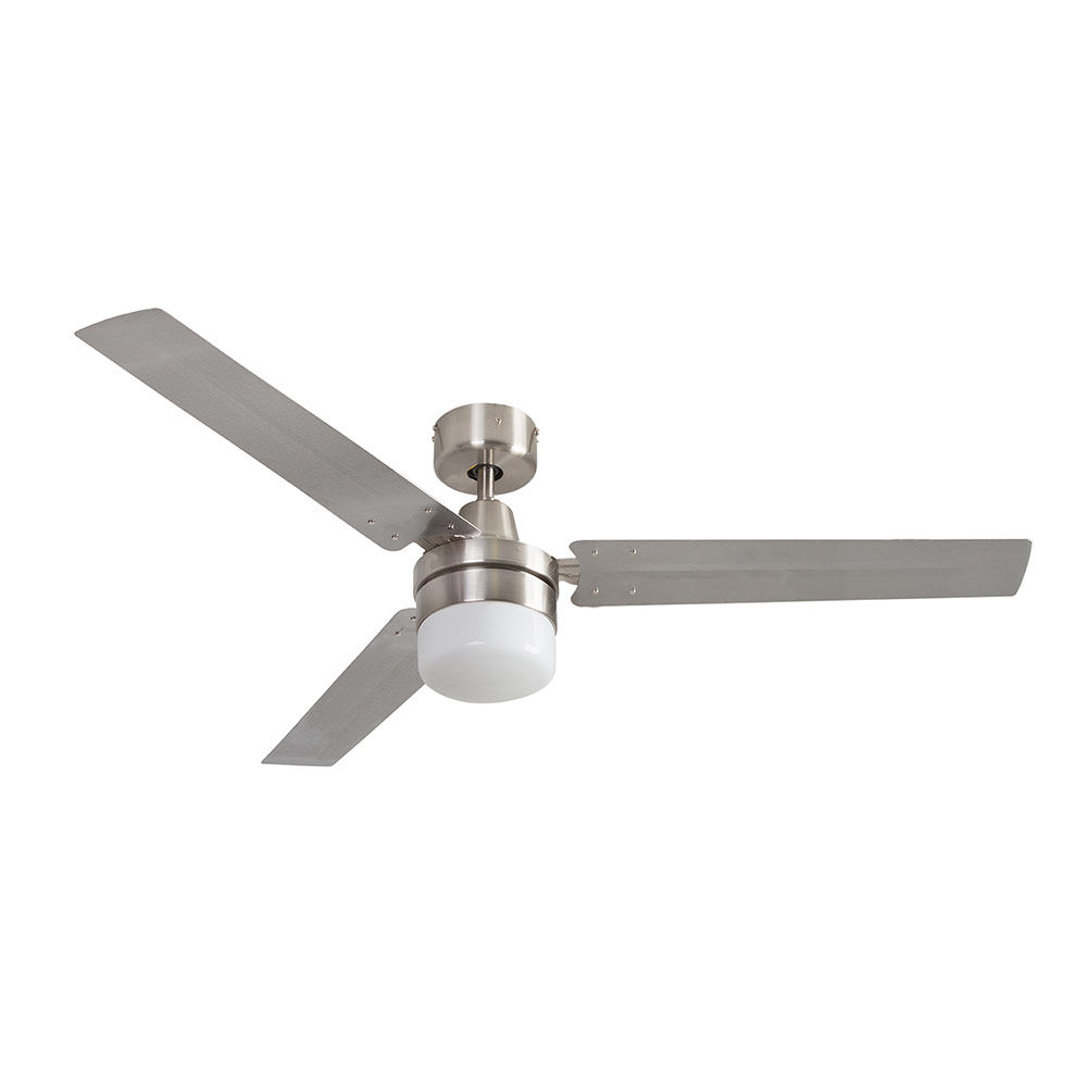 Eurolux Flow Ceiling Fan 3 Blades Satin Chrome
